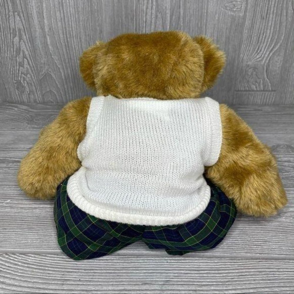 15“ Vermont teddy bear with clothes light brown needs repair arm is off - Picture 3 of 13